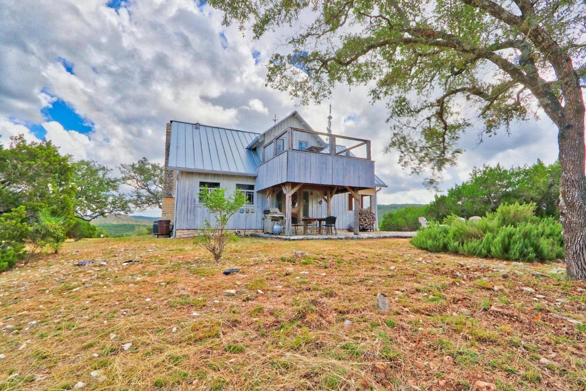 Log Cabin At Old Glory Ranch Wimberley Eksteriør bilde